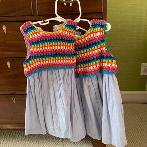 Mini Boden matching dress size 5-6 & 3-4